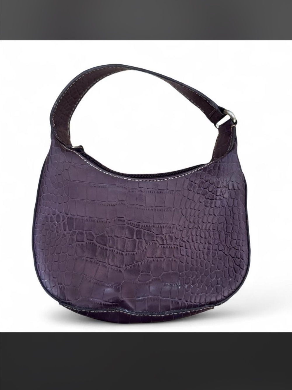 Y2K Styled Nine West Shoulder Bag in Deep Purple